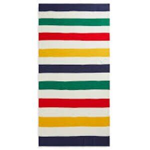 Hudson's Bay Point Multi Stripe Merino Wool & Cashmere Scarf Wrap